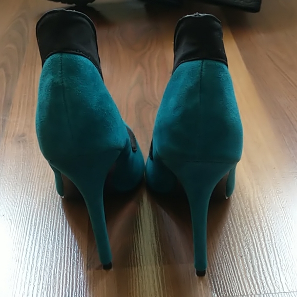 London Trash stiletto, size 7, Dark turquoise - Picture 3 of 4